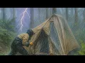 Lagu OMG‼️Caught in a Storm! Setting Up a Tent Under Extreme Rain⛈️ CAMPING IN HEAVY RAIN
