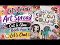 Let s Create An Art Journal Spread Glue Book Chat
