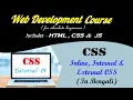 CSS - Inline Internal and External CSS Web Development Tutorial in Bengali 19