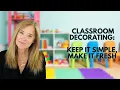 Simplify Your Preschool Classroom Decor Save Time Money Stress This Back-to-School Season