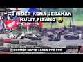 Download Lagu 2 RIDER TERJEBAK KULIT PISANG‼️CORNER MATIC 113CC STD PRO
