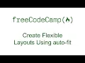 CSS Grid - Create Flexible Layouts Using auto-fit
