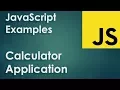 JavaScript Examples part 7 - Calculator application with functions