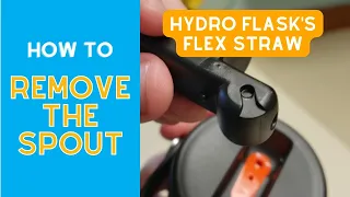 How to Remove the Spout from a Hydro Flask Flex Straw Lid SEE IN DESCRIPTION BEFORE TRYING