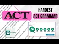 Every ACT Grammar Rule in 15 minutes