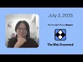 NYT Mini Crossword July 2 2025