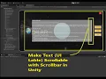 Scrollable Text in Unity 6 - Add vertical scrollbar to TextMeshPro Content in Unity 6