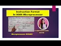 U3 L10 Instruction Format of 8086 Microprocessor Instruction Templates for 8086 Microprocessor