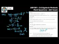 AS91261 - 2 6 Algebraic Methods