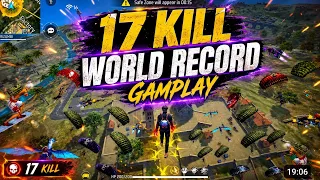 🔥17 Kill World Record 😱| Unbelievable Gameplay by PC SIYAM 1M2.0 | FF BR Rank Gameplay video 