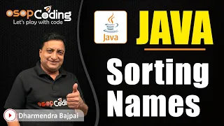 How to Sort Names in Java Strings Sort Strings Array Java for Beginners