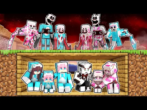 Video Thumbnail: MOMON & ATUN BANGUN BUNKER di BAWAH RUMAH UNTUK BERTAHAN DARI MONSTER di MINECRAFT @BANGJBLOX