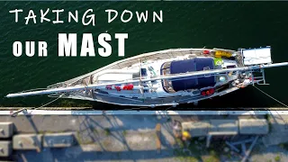 BEST place for Unstepping our mast for the Erie Canal [E279]