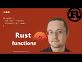 3 Rust language functions course