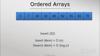 Inserting and Deleting items in an ORDERED array