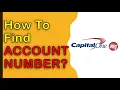 How to find Capital One Account Number and Routing Number