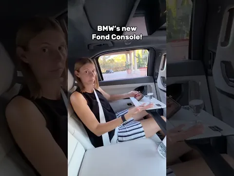 🥂New BMW Fond Console, starting in the 7 Series in 2027!