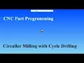 CNC Part Programming for Circular Milling with Hole Drilling I CNC Simulator Pro