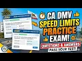 California DMV Speed Limits Practice Test 2026 Pass Your Driving Exam with 32 Actual Questions