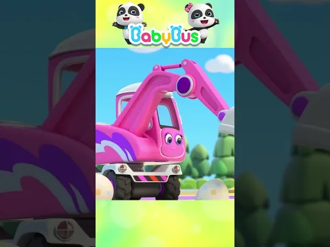 Xe công trình, hãy giúp Kiki và Miumiu #shorts #youtubeshorts #babybus #babybusnhacthieunhi