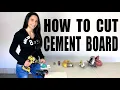 How to Cut Cement Board