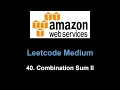Leetcode 40 Combination Sum II backtracking