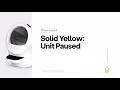 Solid Yellow Light Unit Paused Litter-Robot 4
