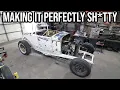 Blending In The Fresh Paint Final Assembly - 1932 Ford Drag Car