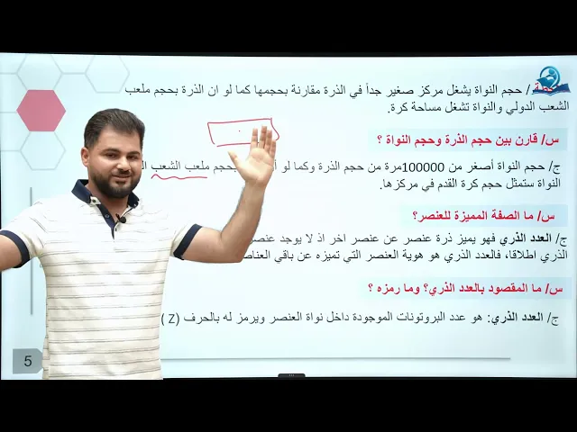 كيمياء الاول متوسط | الفصل الثاني | الذرات والعناصر والمركبة