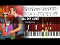 Download Lagu Coldplay - ALL MY LOVE - Accurate Piano Tutorial with Sheet Music