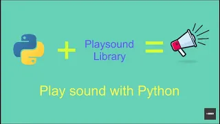 How to play sound in python How to use playsound module in python