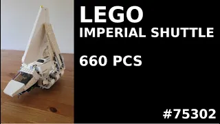 lego imperial shuttle 75302 660 pcs speed lapse built empire strike back star wars 9 