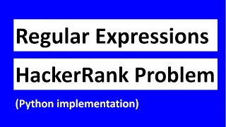 Regular Expressions in Python Python Implementation HackerRank Matrix Script Problem