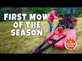 First mow of the season Kubota B2601 with the 48 inch Bush Hog Squealer SQ48