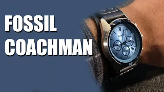 Fossil Coachman Men s Watch with Genuine Leather Bracelet Cuff Cool Look