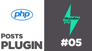 Posts plugin for thunderPHP Framework CRUD Quick programming tutorial