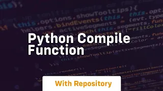 python compile function