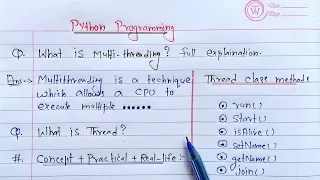Multithreading in Python Learn Coding