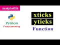 Adjusting the tick Location and Label xticks and yticks Function Matplotlib Python Tutorials