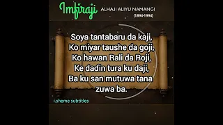 sashen mutuwa a imfiraji ta alhaji aliyu namangi