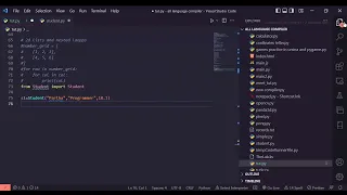 Class and object in python advanced level eval function in pythgon