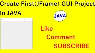 how to create java gui project