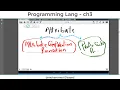 Programming Languages - Chapter 3