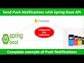 Send Push Notifications with Spring Boot API help of Firebase cloud