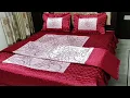 Loomsmith Satin Printed Bedding Set 1 King Size Bedsheet 2 Pillow Covers 1 Ac Comforter-