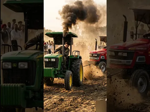 John Deere vs Mahindra Arjun Tractor Tug of War | Nishu Bhai Angry Mode