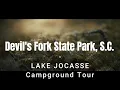 Devil s Fork State Park Lake Jocasse South Carolina BEST Campground Tour of ALL Campsites