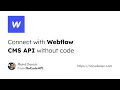 Setup Webflow CMS API