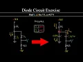How to Solve Diode Circuits 2 Diodes find Voltage and Current