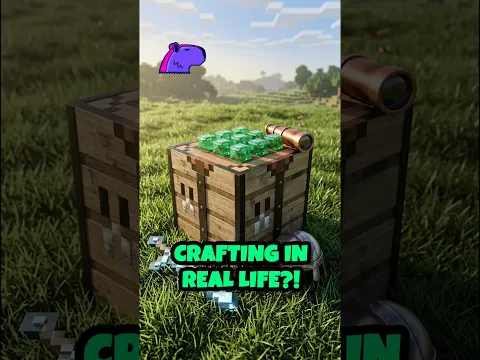 I Built a REAL Minecraft Crafting Table! 🧱🔨
